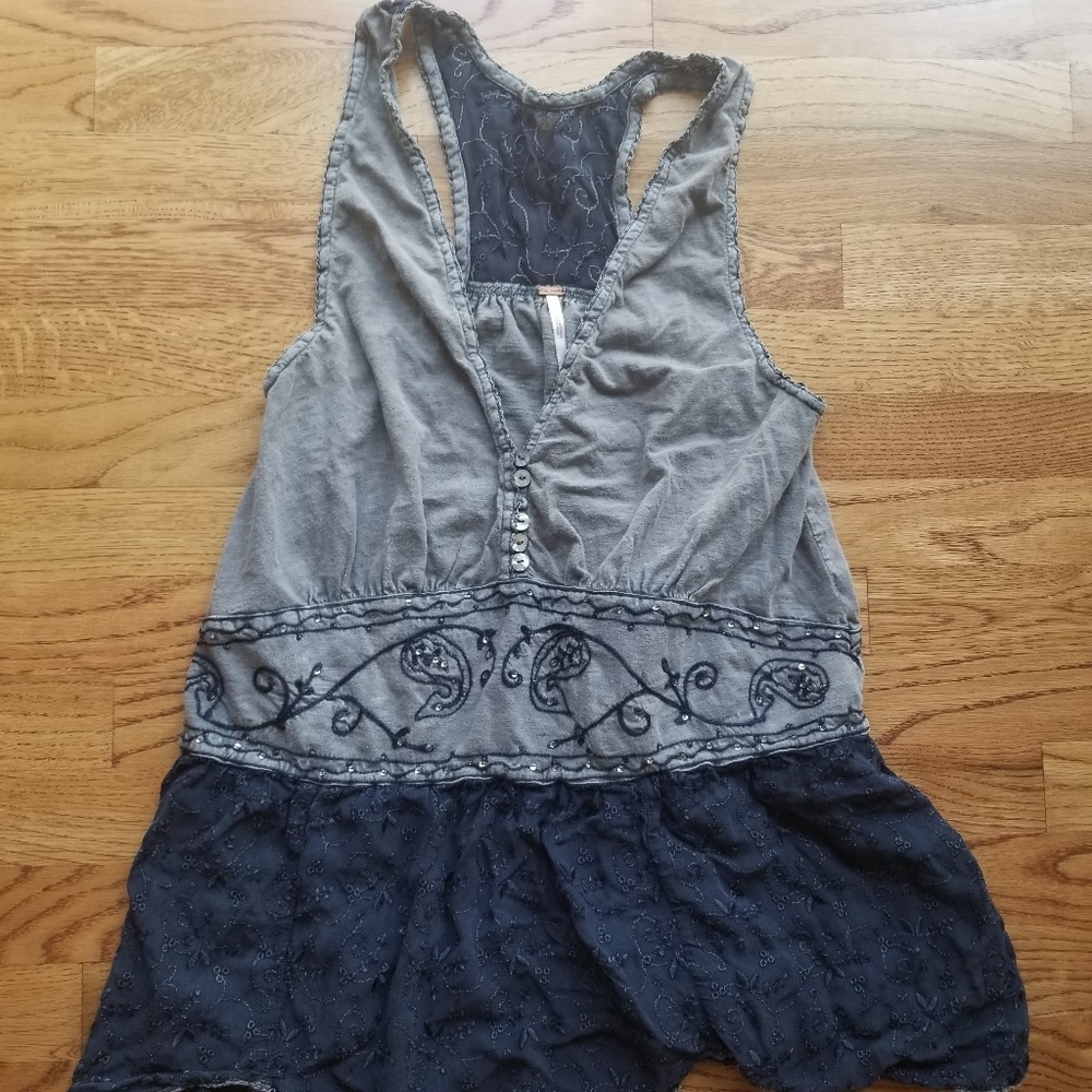 Free People Embroidered Top/dress